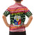 Philippines Christmas Family Matching Summer Maxi Dress and Hawaiian Shirt with Red-Green Plaid Design, Yellow Lion, and National Coat of Arms Motif - Wonder Print Shop