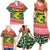 Philippines Christmas Family Matching Summer Maxi Dress and Hawaiian Shirt with Red-Green Plaid Design, Yellow Lion, and National Coat of Arms Motif - Wonder Print Shop
