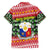 Philippines Christmas Family Matching Summer Maxi Dress and Hawaiian Shirt with Red-Green Plaid Design, Yellow Lion, and National Coat of Arms Motif - Wonder Print Shop