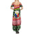 Philippines Christmas Family Matching Summer Maxi Dress and Hawaiian Shirt with Red-Green Plaid Design, Yellow Lion, and National Coat of Arms Motif - Wonder Print Shop