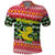 Philippines Christmas Polo Shirt with Red-Green Plaid Design, Yellow Lion, and National Coat of Arms Motif - Wonder Print Shop