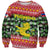 Philippines Christmas Sweatshirt with Red-Green Plaid Design, Yellow Lion, and National Coat of Arms Motif - Wonder Print Shop