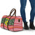 Philippines Christmas Travel Bag with Red-Green Plaid Design, Yellow Lion, and National Coat of Arms Motif - Wonder Print Shop