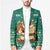 Philippines Christmas Blazer with Green Geometric Design, Santa in Barong Tagalog, and National Coat of Arms Motif - Wonder Print Shop