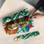 Philippines Christmas Umbrella with Green Geometric Design, Santa in Barong Tagalog, and National Coat of Arms Motif - Wonder Print Shop