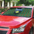 Guadeloupe Christmas Auto Sun Shade with Green-Red Plaid Design, Sun and Sugarcane Emblem, and Santa Sleigh Motif - Wonder Print Shop