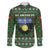 Guadeloupe Christmas Family Matching Puletasi and Hawaiian Shirt with Green-Red Plaid Design, Sun and Sugarcane Emblem, and Santa Sleigh Motif - Wonder Print Shop