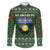 Guadeloupe Christmas Family Matching Short Sleeve Bodycon Dress and Hawaiian Shirt with Green-Red Plaid Design, Sun and Sugarcane Emblem, and Santa Sleigh Motif - Wonder Print Shop