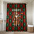 Guadeloupe Christmas Bathroom Set with Green-Red Plaid Design, Island Map, and Traditional Santa Motif - Wonder Print Shop