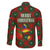 Guadeloupe Christmas Family Matching Long Sleeve Bodycon Dress and Hawaiian Shirt with Green-Red Plaid Design, Island Map, and Traditional Santa Motif - Wonder Print Shop