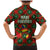 Guadeloupe Christmas Family Matching Mermaid Dress and Hawaiian Shirt with Green-Red Plaid Design, Island Map, and Traditional Santa Motif - Wonder Print Shop