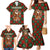 Guadeloupe Christmas Family Matching Mermaid Dress and Hawaiian Shirt with Green-Red Plaid Design, Island Map, and Traditional Santa Motif - Wonder Print Shop