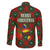 Guadeloupe Christmas Family Matching Off The Shoulder Long Sleeve Dress and Hawaiian Shirt with Green-Red Plaid Design, Island Map, and Traditional Santa Motif - Wonder Print Shop