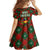Guadeloupe Christmas Family Matching Off Shoulder Maxi Dress and Hawaiian Shirt with Green-Red Plaid Design, Island Map, and Traditional Santa Motif - Wonder Print Shop