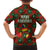 Guadeloupe Christmas Family Matching Summer Maxi Dress and Hawaiian Shirt with Green-Red Plaid Design, Island Map, and Traditional Santa Motif - Wonder Print Shop
