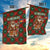 Guadeloupe Christmas Garden Flag with Green-Red Plaid Design, Island Map, and Traditional Santa Motif - Wonder Print Shop