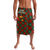 Guadeloupe Christmas Lavalava with Green-Red Plaid Design, Island Map, and Traditional Santa Motif - Wonder Print Shop