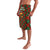 Guadeloupe Christmas Lavalava with Green-Red Plaid Design, Island Map, and Traditional Santa Motif - Wonder Print Shop