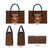 Guadeloupe Christmas Leather Bag with Green-Red Plaid Design, Island Map, and Traditional Santa Motif - Wonder Print Shop