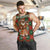 Guadeloupe Christmas Men Tank Top with Green-Red Plaid Design, Island Map, and Traditional Santa Motif - Wonder Print Shop