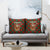 Guadeloupe Christmas Pillow Cover with Green-Red Plaid Design, Island Map, and Traditional Santa Motif - Wonder Print Shop
