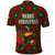 Guadeloupe Christmas Polo Shirt with Green-Red Plaid Design, Island Map, and Traditional Santa Motif - Wonder Print Shop