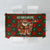 Guadeloupe Christmas Tablecloth with Green-Red Plaid Design, Island Map, and Traditional Santa Motif - Wonder Print Shop