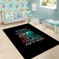 Don't Try To Figure Me Out Skull Area Rug - Wonder Print Shop