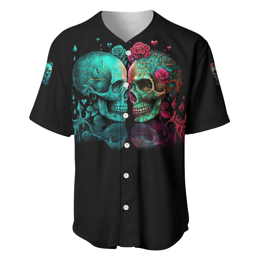 Don't Try To Figure Me Out Skull Baseball Jersey - Wonder Print Shop