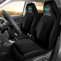 Don't Try To Figure Me Out Skull Car Seat Cover - Wonder Print Shop