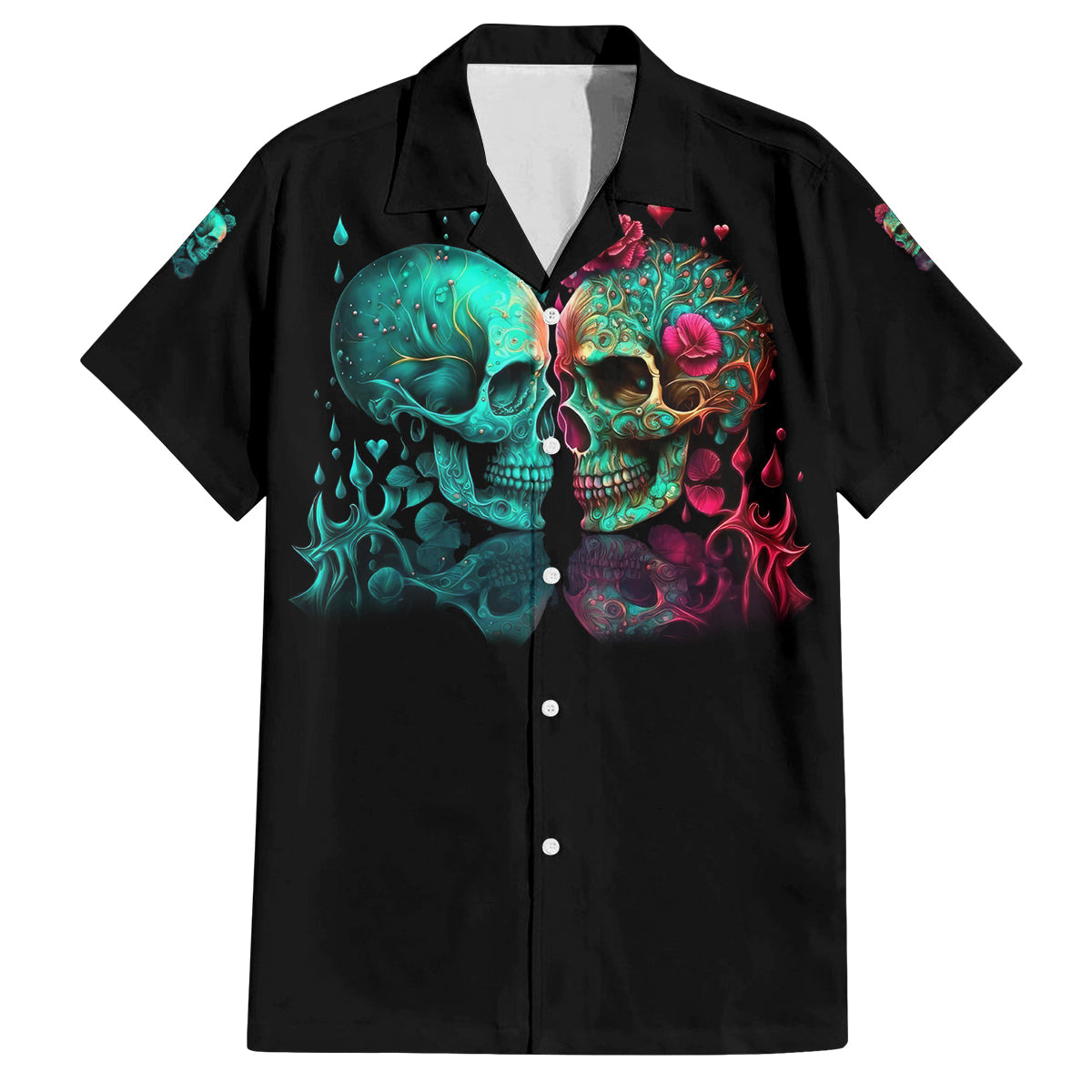 Don't Try To Figure Me Out Skull Family Matching Long Sleeve Bodycon Dress and Hawaiian Shirt - Wonder Print Shop