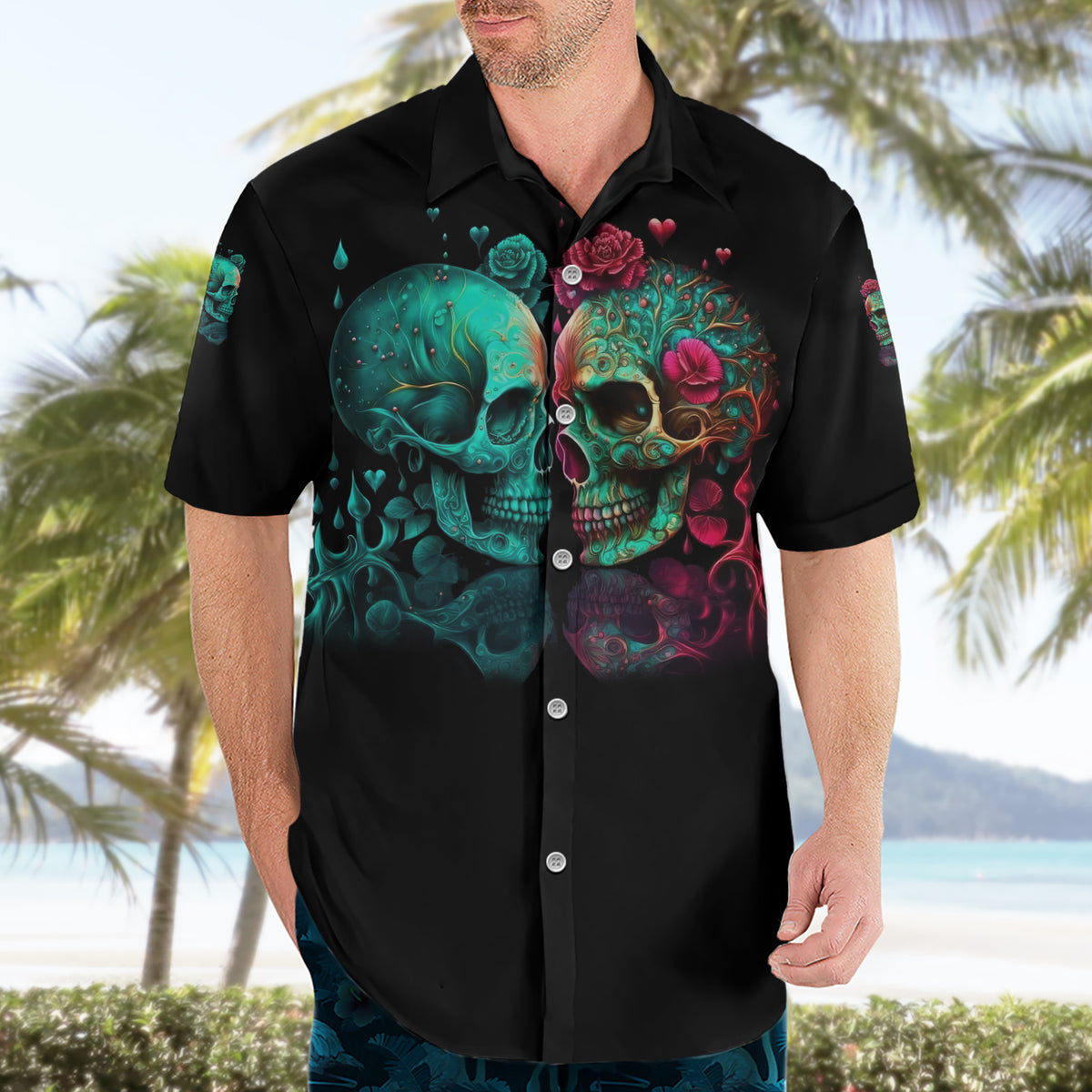 Don't Try To Figure Me Out Skull Hawaiian Shirt - Wonder Print Shop