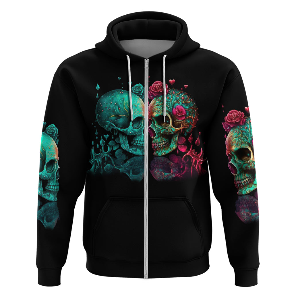 Don't Try To Figure Me Out Skull Hoodie - Wonder Print Shop