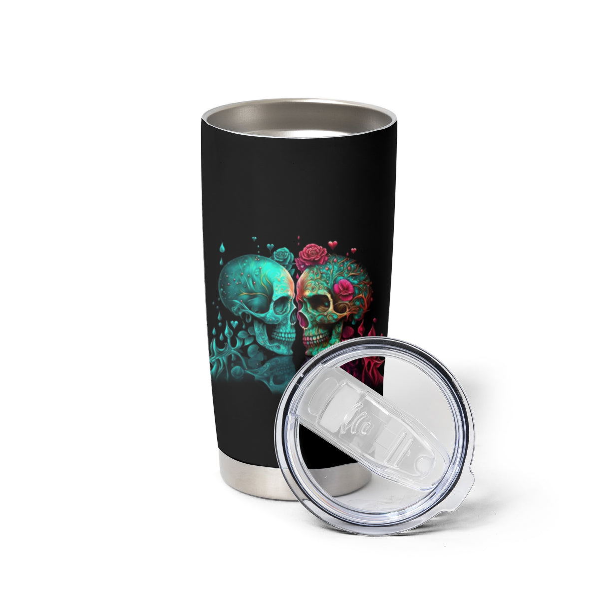 Don't Try To Figure Me Out Skull Tumbler Cup - Wonder Print Shop