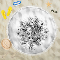 Rock Paper, Sgissors Throat Pungh I Win Beach Blanket - Wonder Print Shop