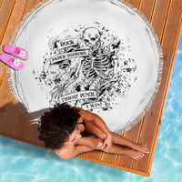 Rock Paper, Sgissors Throat Pungh I Win Beach Blanket - Wonder Print Shop