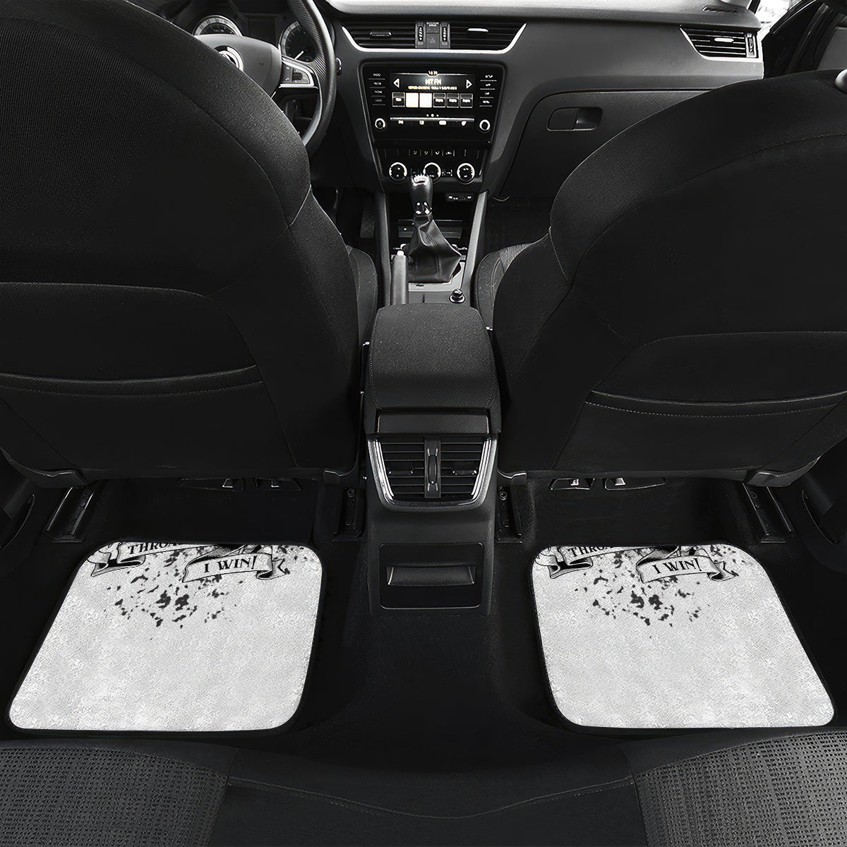 Rock Paper, Sgissors Throat Pungh I Win Car Mats - Wonder Print Shop