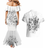 Rock Paper, Sgissors Throat Pungh I Win Couples Matching Mermaid Dress and Hawaiian Shirt - Wonder Print Shop