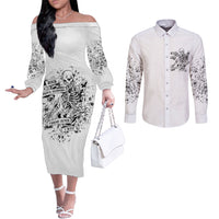 rock-paper-sgissors-throat-pungh-i-win-couples-matching-off-the-shoulder-long-sleeve-dress-and-long-sleeve-button-shirt