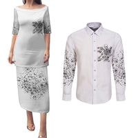 Rock Paper, Sgissors Throat Pungh I Win Couples Matching Puletasi Dress and Long Sleeve Button Shirt - Wonder Print Shop