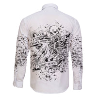 Rock Paper, Sgissors Throat Pungh I Win Family Matching Long Sleeve Bodycon Dress and Hawaiian Shirt - Wonder Print Shop