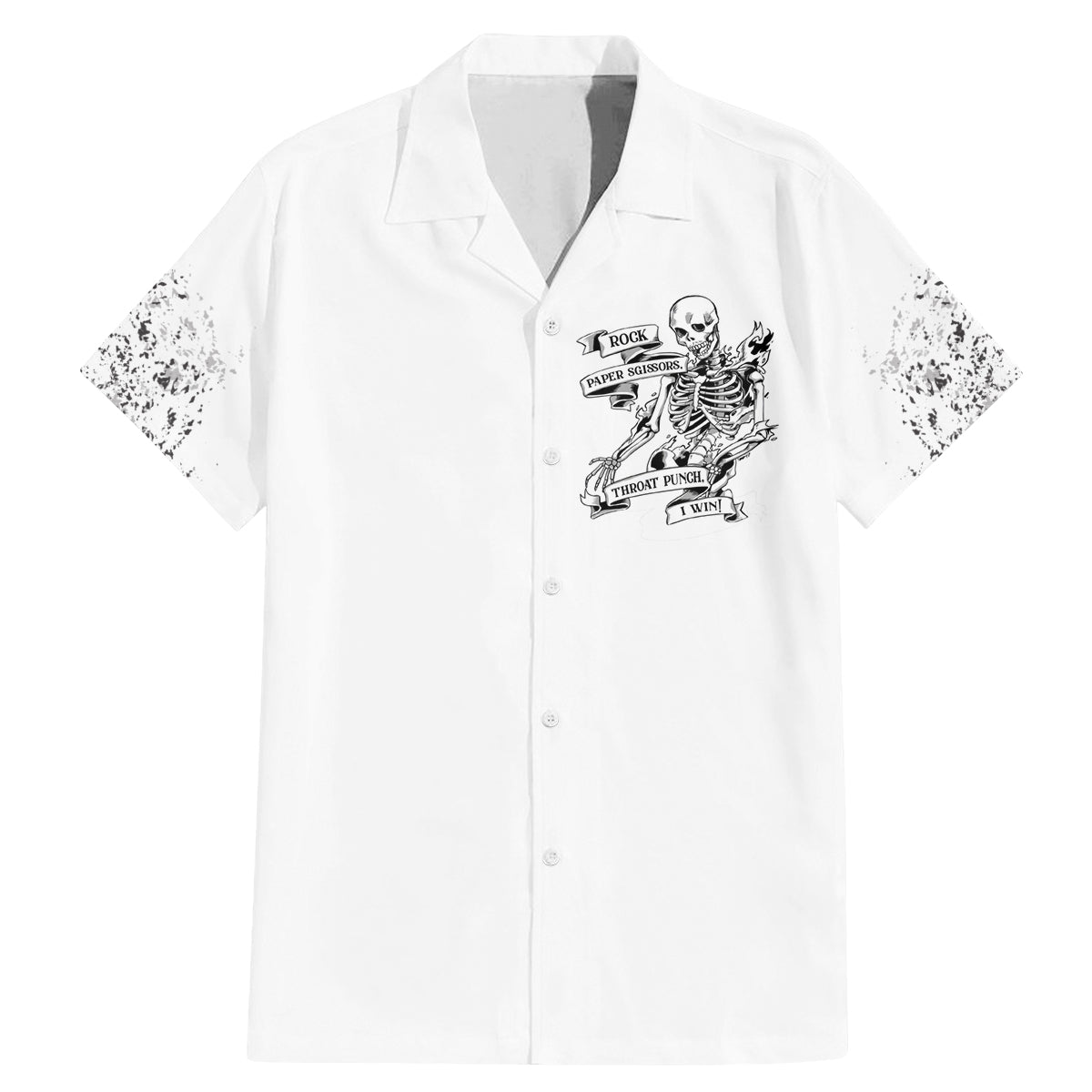 Rock Paper, Sgissors Throat Pungh I Win Family Matching Mermaid Dress and Hawaiian Shirt - Wonder Print Shop