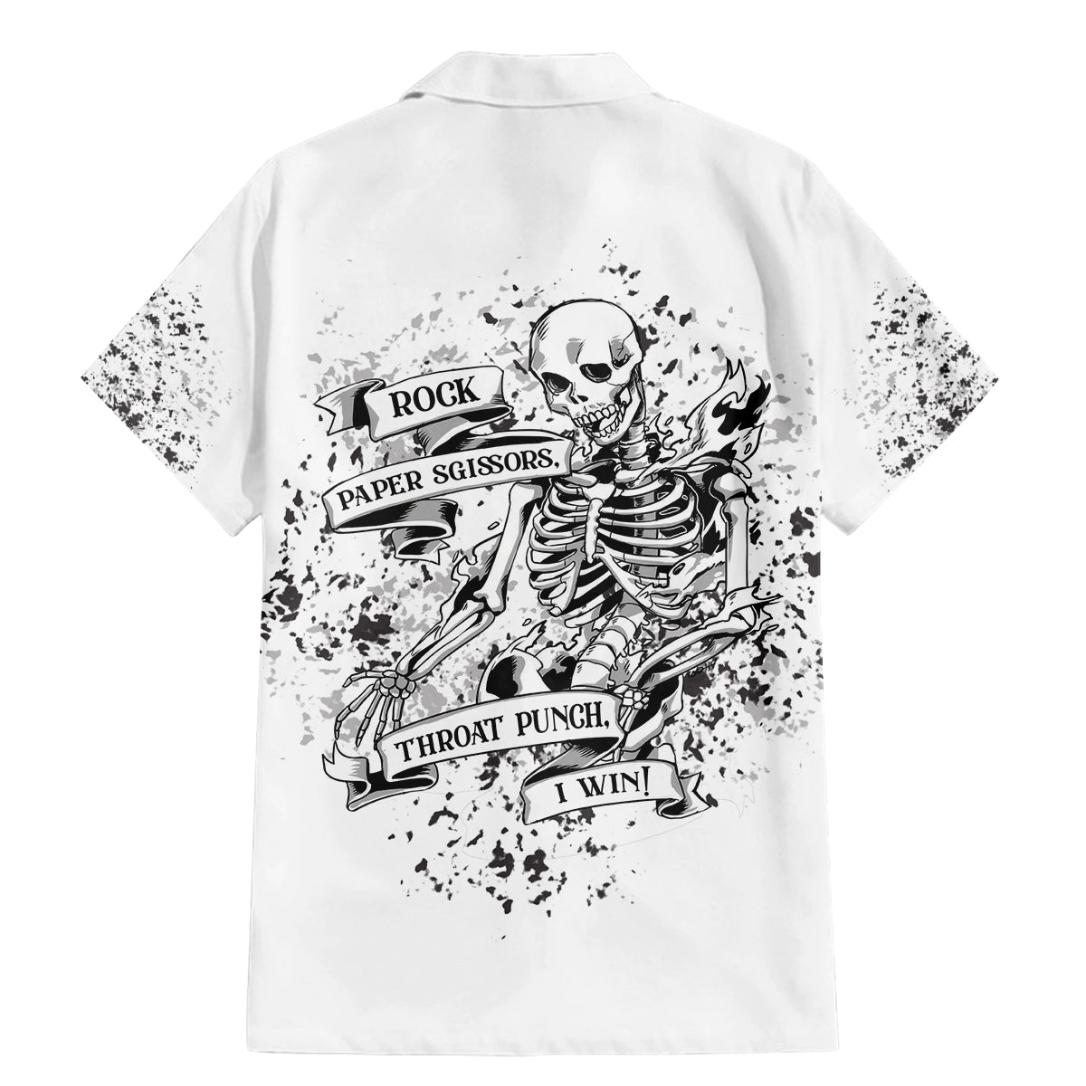 Rock Paper, Sgissors Throat Pungh I Win Family Matching Mermaid Dress and Hawaiian Shirt - Wonder Print Shop