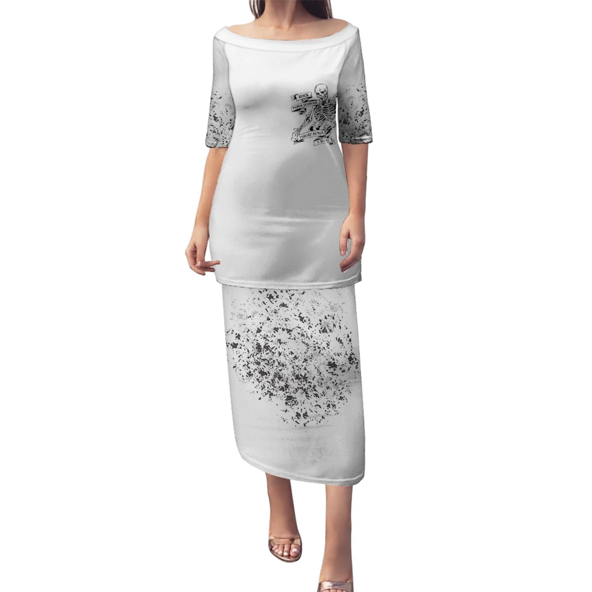 Rock Paper, Sgissors Throat Pungh I Win Family Matching Puletasi Dress and Hawaiian Shirt - Wonder Print Shop