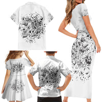 Rock Paper, Sgissors Throat Pungh I Win Family Matching Short Sleeve Bodycon Dress and Hawaiian Shirt - Wonder Print Shop