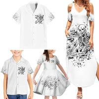 Rock Paper, Sgissors Throat Pungh I Win Family Matching Summer Maxi Dress and Hawaiian Shirt - Wonder Print Shop