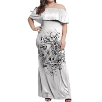 Rock Paper, Sgissors Throat Pungh I Win Off Shoulder Maxi Dress - Wonder Print Shop