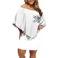 Rock Paper, Sgissors Throat Pungh I Win Off Shoulder Short Dress - Wonder Print Shop