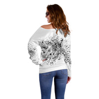 Rock Paper, Sgissors Throat Pungh I Win Off Shoulder Sweater - Wonder Print Shop