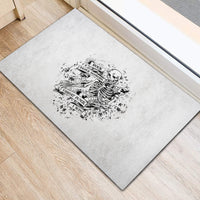 Rock Paper, Sgissors Throat Pungh I Win Rubber Doormat - Wonder Print Shop